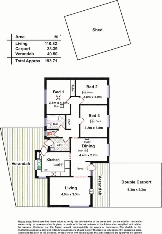 Floorplan of Homely house listing, 31 Newcombe Drive, Gilles Plains SA 5086