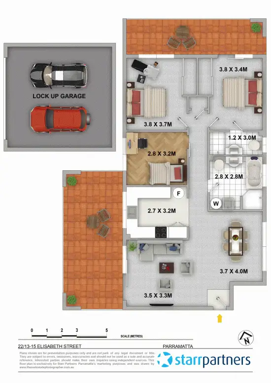 Floorplan of Homely unit listing, 22/13-15 Elizabeth Street, Parramatta NSW 2150