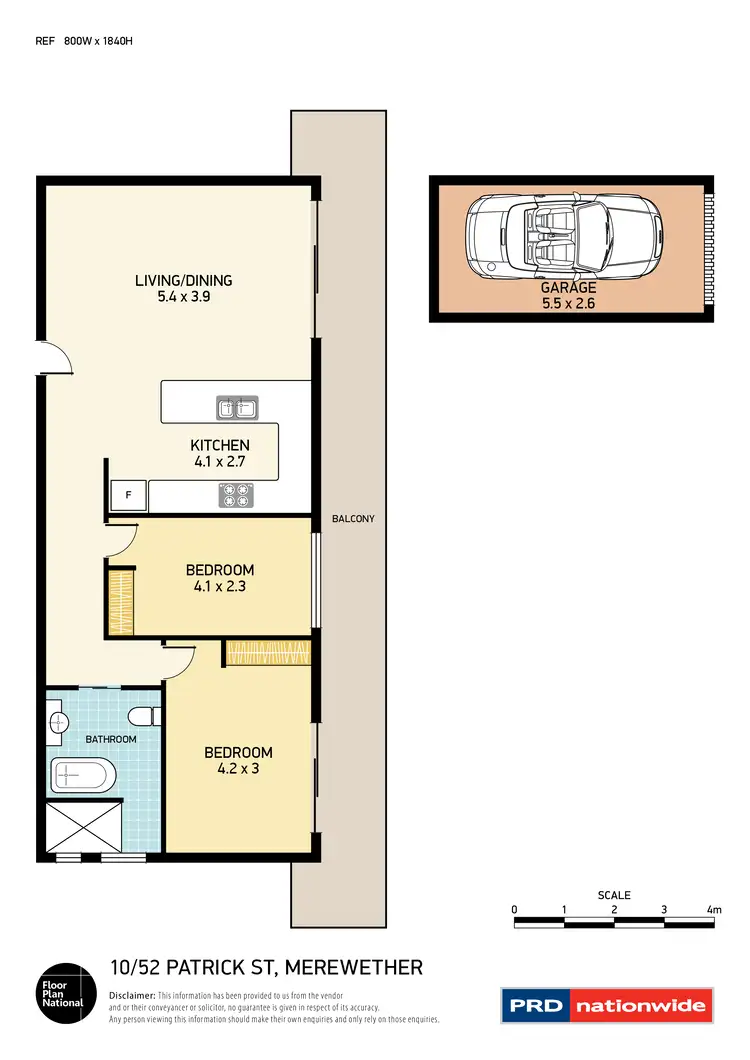 Floorplan of Homely apartment listing, 10/50-52 Patrick Street, Merewether NSW 2291