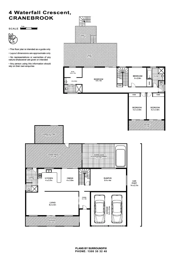 Floorplan of Homely house listing, 4 Waterfall Crescent, Cranebrook NSW 2749