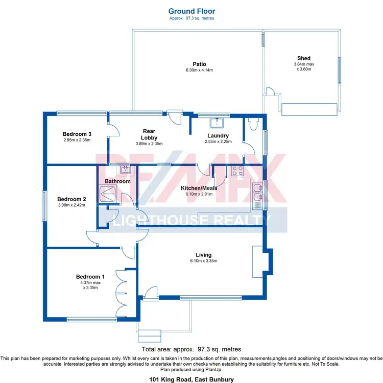Floorplan of Homely house listing, 101 King Road, East Bunbury WA 6230