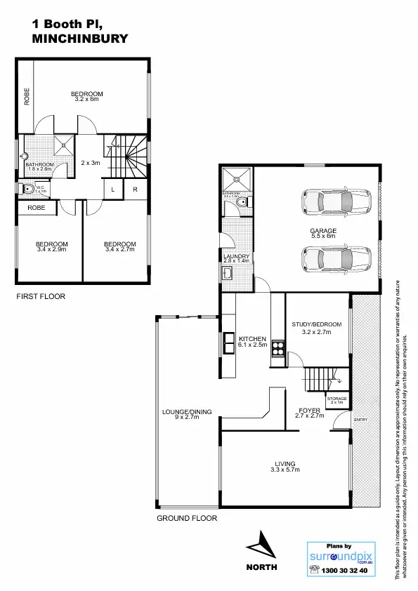 Floorplan of Homely house listing, 1 Booth Place, Minchinbury NSW 2770