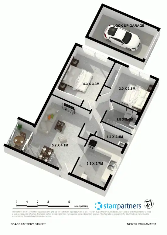 Floorplan of Homely unit listing, 3/14-16 Factory Street, North Parramatta NSW 2151
