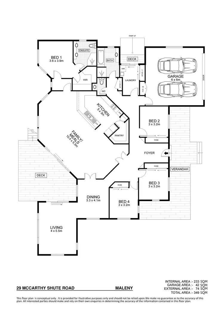 Floorplan of Homely house listing, 29 McCarthy Shute Road, Maleny QLD 4552