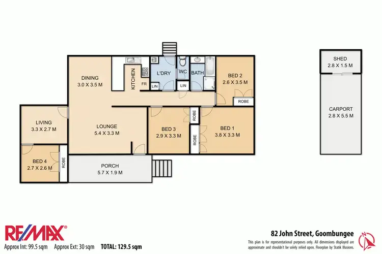 Floorplan of Homely house listing, 82 John Street, Goombungee QLD 4354
