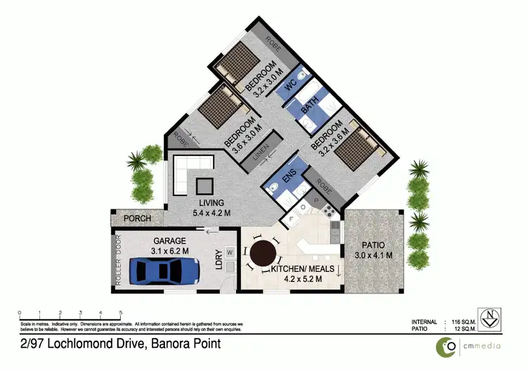 Floorplan of Homely house listing, 2/97 Lochlomond Drive, Banora Point NSW 2486