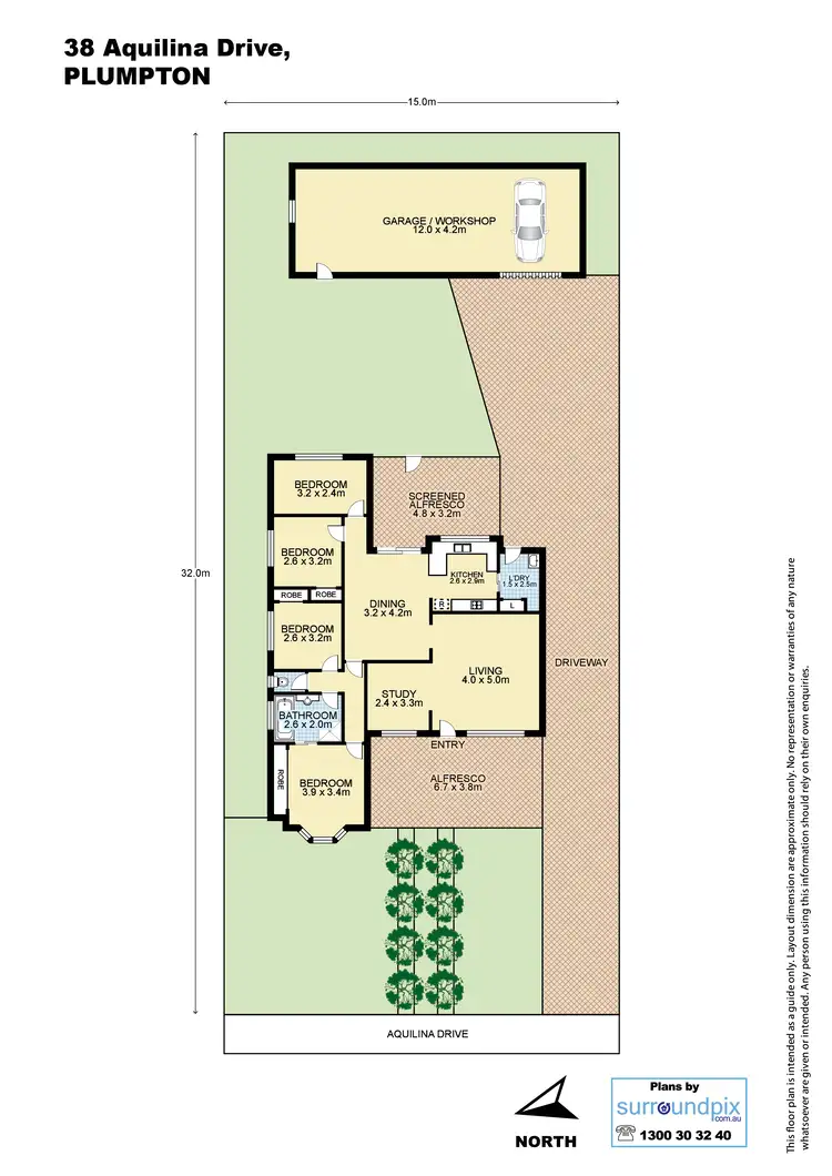 Floorplan of Homely house listing, 38 Aquilina Drive, Plumpton NSW 2761
