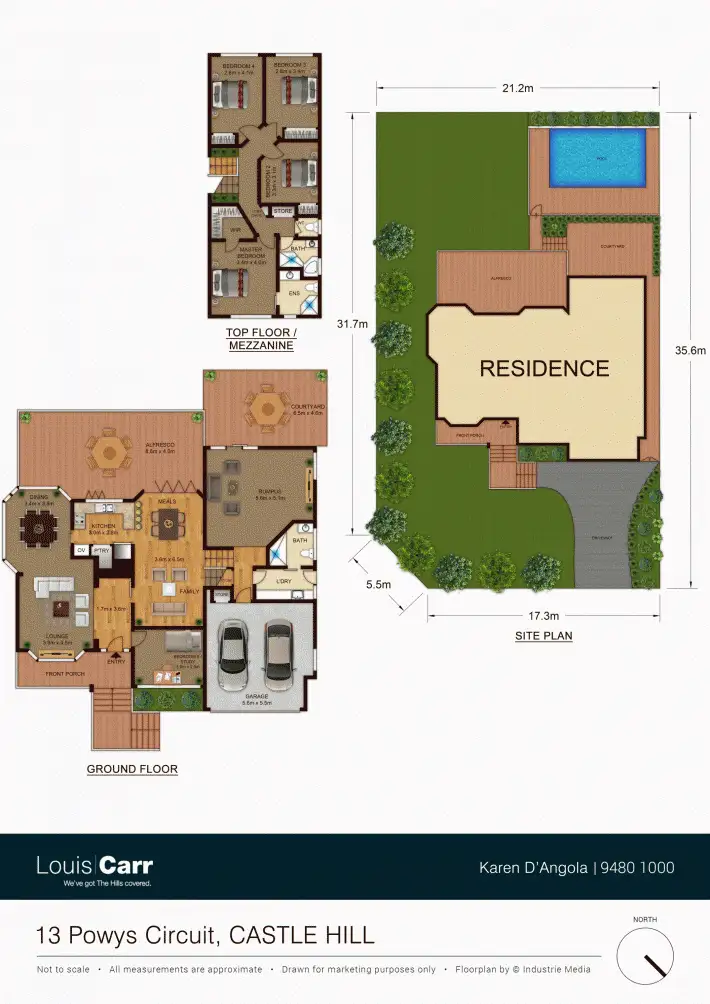 Floorplan of Homely house listing, 13 Powys Circuit, Castle Hill NSW 2154