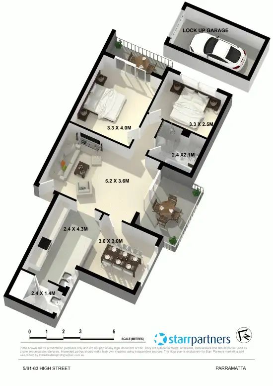 Floorplan of Homely unit listing, 5/61-63 High Street, Parramatta NSW 2150