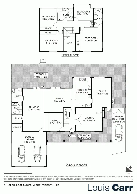 Floorplan of Homely house listing, 4 Fallen Leaf Court, West Pennant Hills NSW 2125