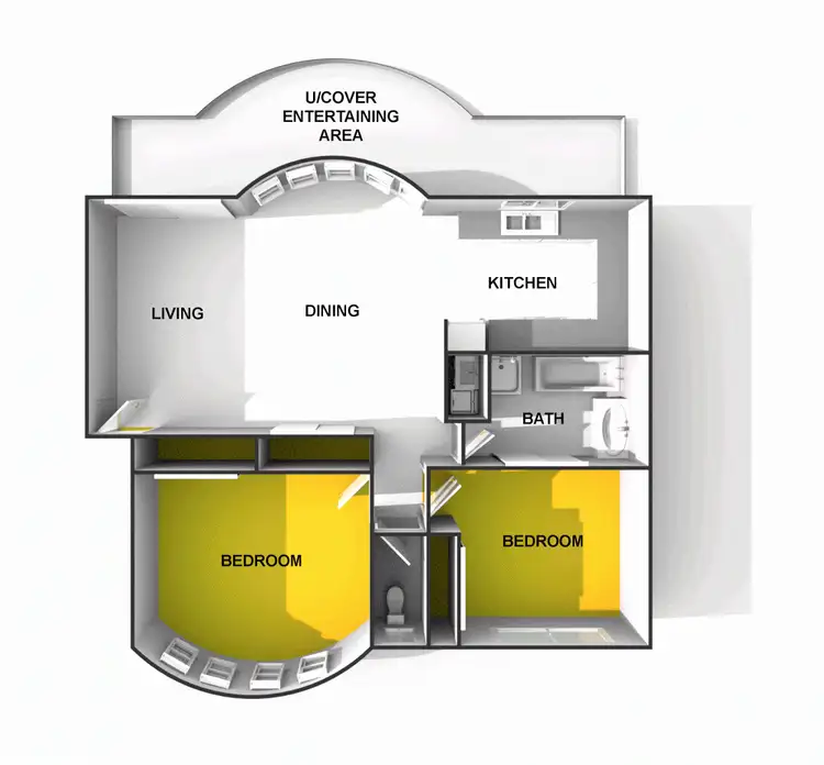 Floorplan of Homely unit listing, 8/13-15 Marjorie Street, Mooloolaba QLD 4557