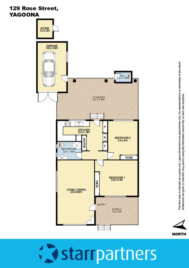 Floorplan of Homely house listing, 129 Rose Street, Yagoona NSW 2199