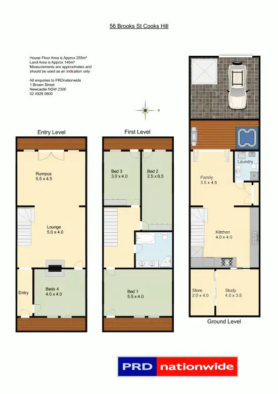 Floorplan of Homely house listing, 56 Brooks Street, Cooks Hill NSW 2300