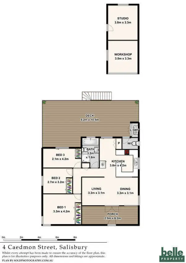 Floorplan of Homely house listing, 4 Caedmon Street, Salisbury QLD 4107