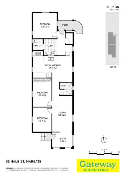 Floorplan of Homely house listing, 56 HALE, Margate QLD 4019