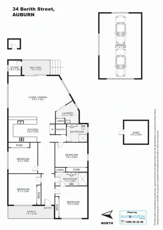Floorplan of Homely house listing, 34 Berith St, Auburn NSW 2144