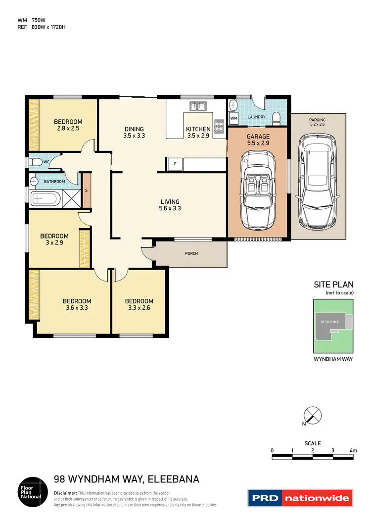 Floorplan of Homely house listing, 98 Wyndham Way, Eleebana NSW 2282