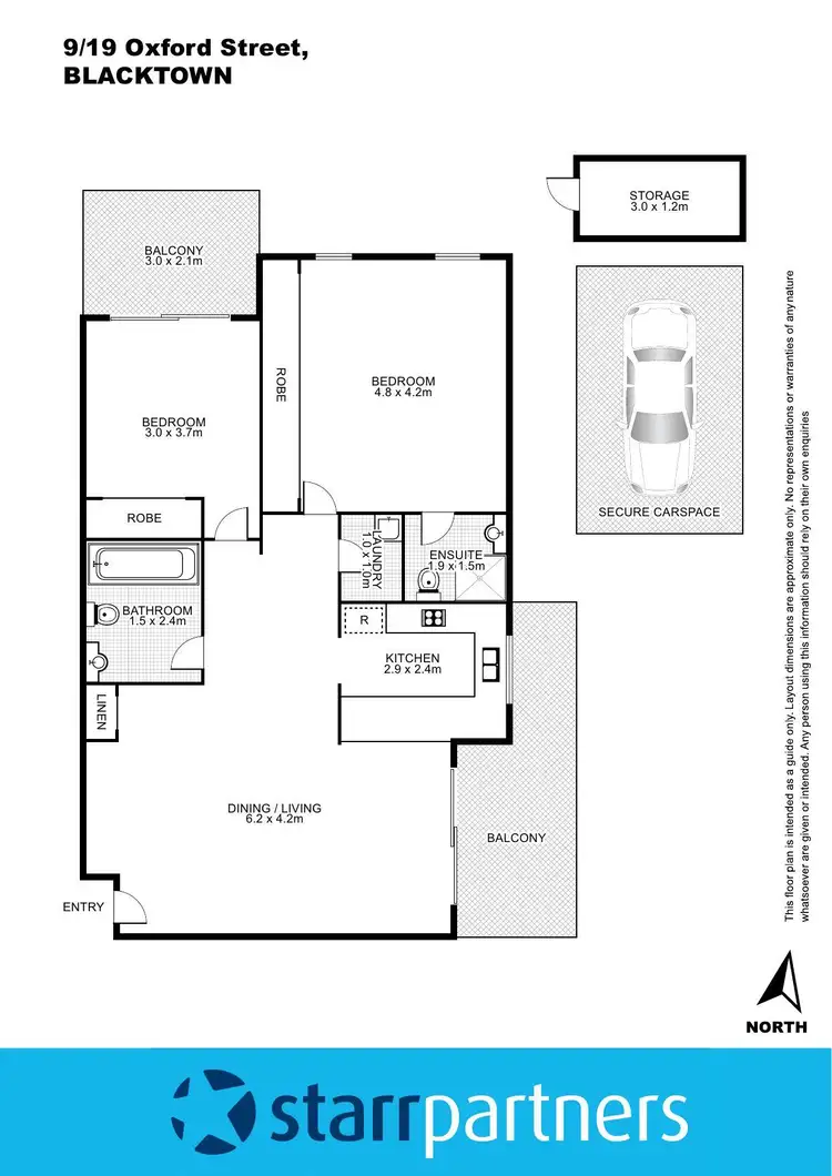 Floorplan of Homely unit listing, 9/19 Oxford Street, Blacktown NSW 2148
