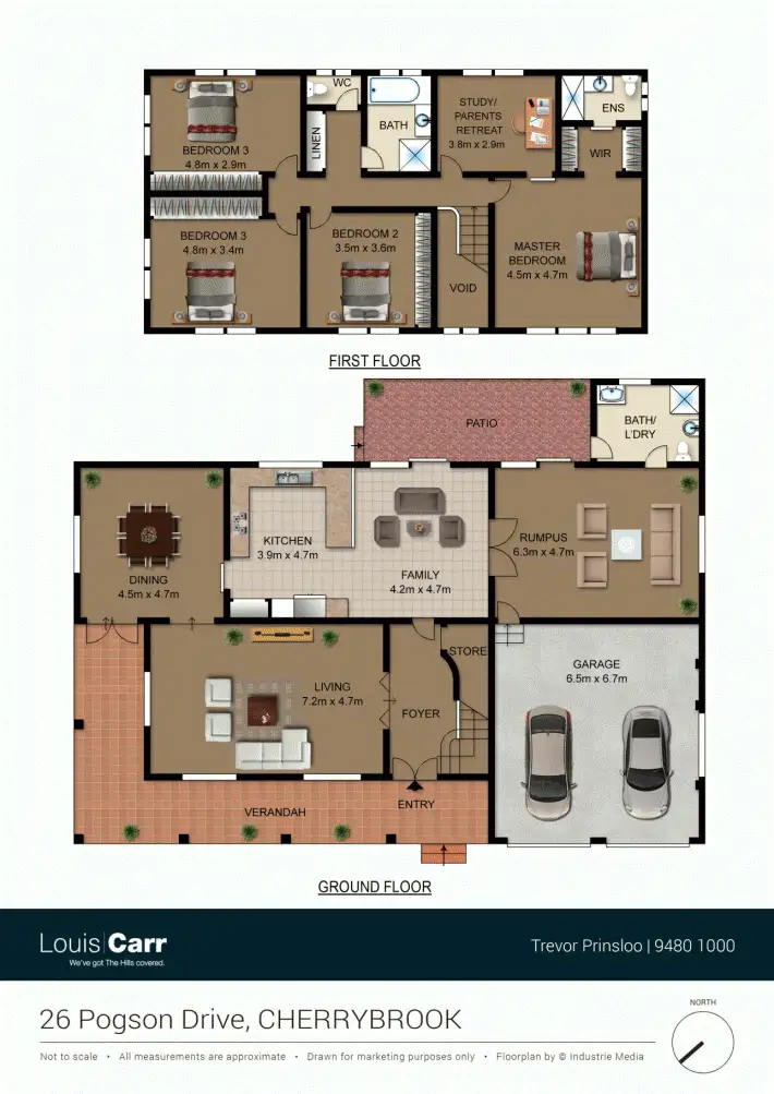 Floorplan of Homely house listing, 26 Pogson Drive, Cherrybrook NSW 2126