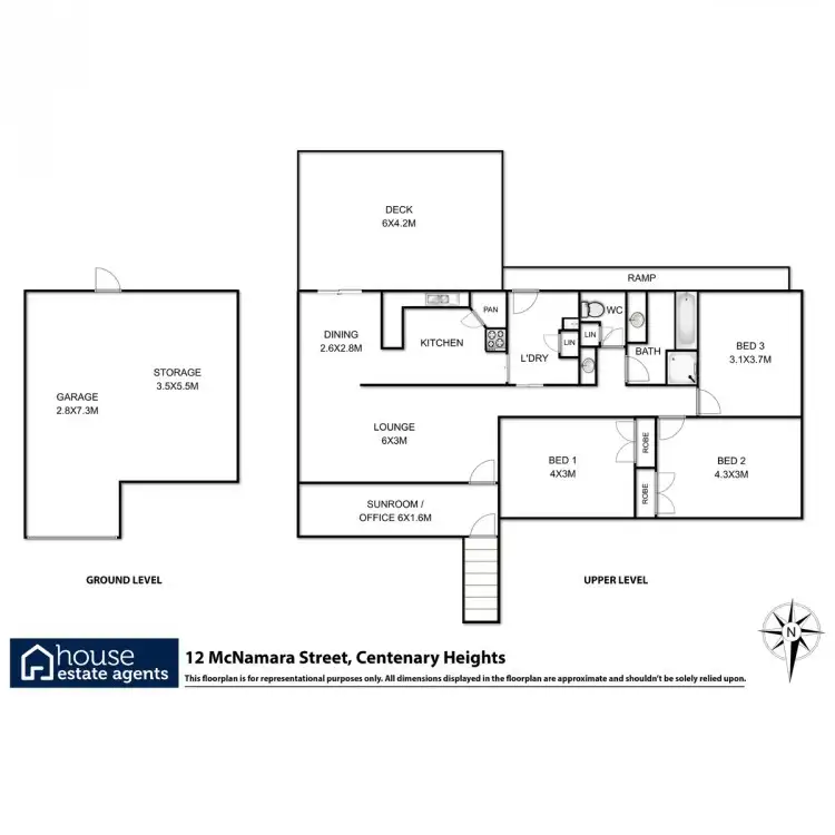 Floorplan of Homely house listing, 12 Mcnamara Street, Centenary Heights QLD 4350