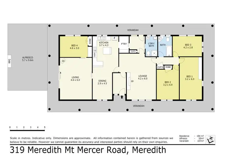 Floorplan of Homely rural property listing, 319 Meredith - Mt Mercer Road, Meredith VIC 3333