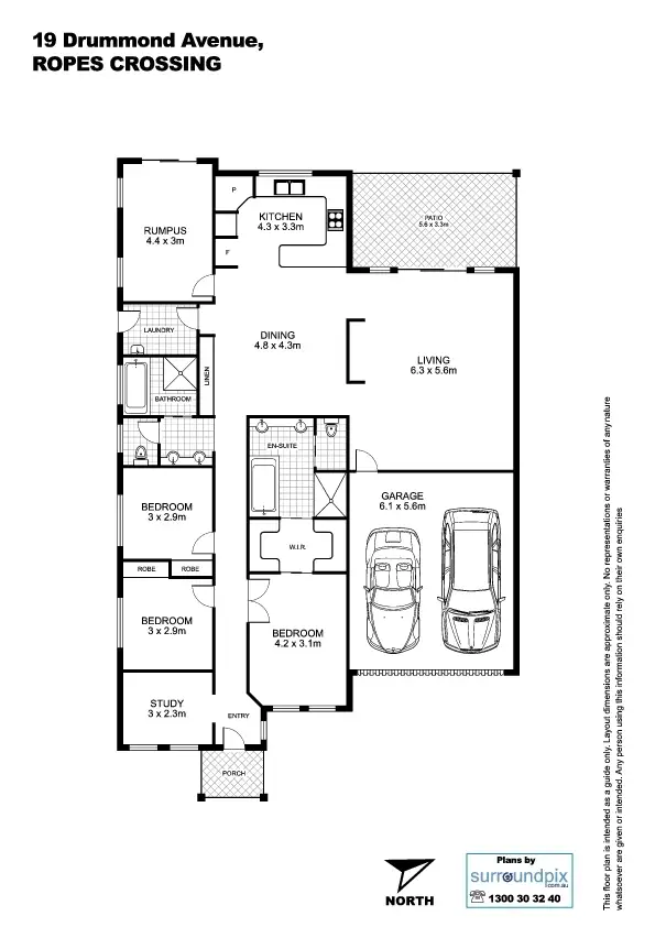 Floorplan of Homely house listing, 19 Drummond Avenue, Ropes Crossing NSW 2760