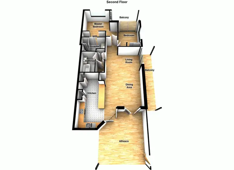 Floorplan of Homely unit listing, 14/21 Wolseley Street, Clayfield QLD 4011