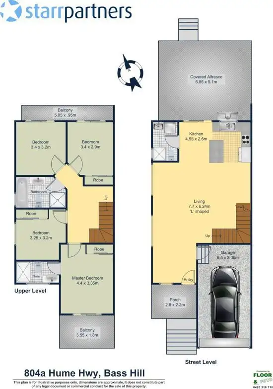 Floorplan of Homely house listing, 804A Hume Highway, Bass Hill NSW 2197