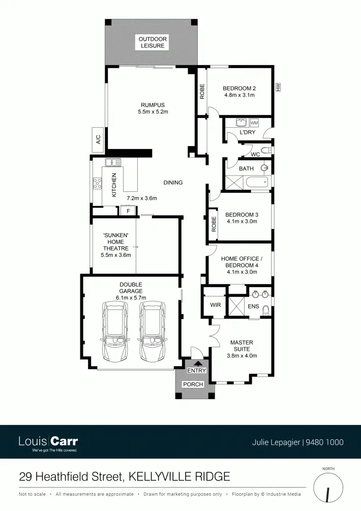 Floorplan of Homely house listing, 29 Heathfield Street, Kellyville Ridge NSW 2155