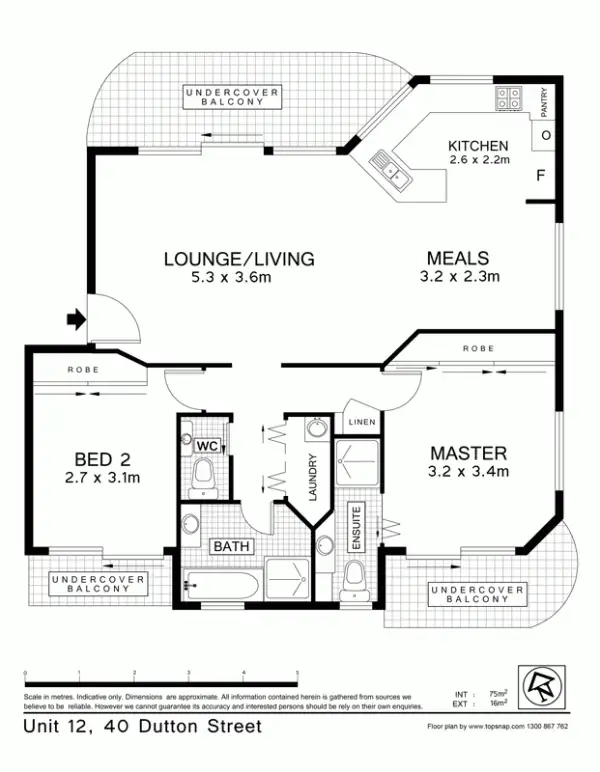 Floorplan of Homely apartment listing, 12/40 Dutton St, Coolangatta QLD 4225