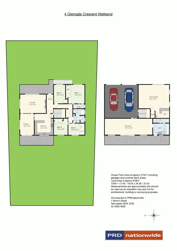 Floorplan of Homely house listing, 4 Glenogle Crescent, Wallsend NSW 2287