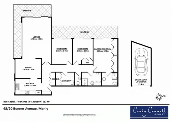 Floorplan of Homely apartment listing, 48/20 Bonner Avenue, Manly NSW 2095
