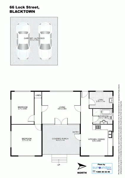 Floorplan of Homely house listing, 66 Lock Street, Blacktown NSW 2148