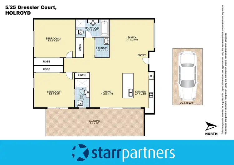 Floorplan of Homely unit listing, 5/25 Dressler Court, Merrylands NSW 2160