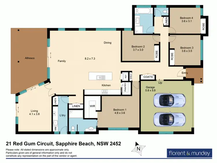 Floorplan of Homely house listing, 21 Red Gum Cir, Sapphire Beach NSW 2450