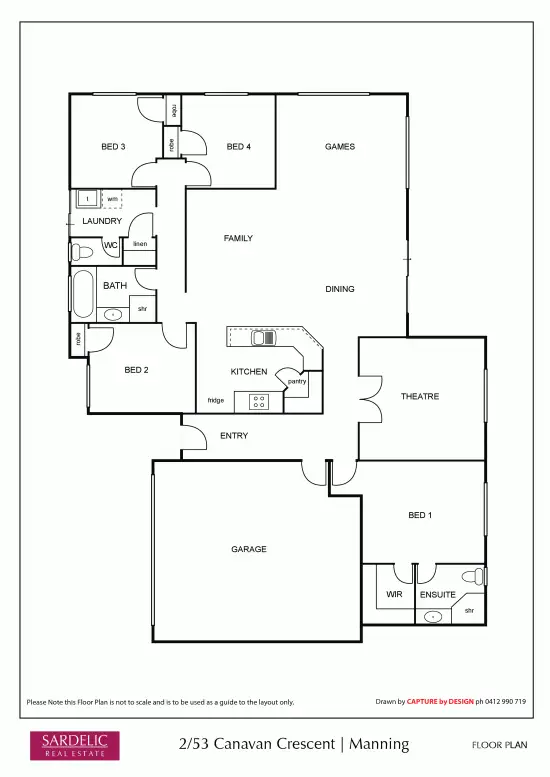 Floorplan of Homely house listing, 53B Canavan Crescent, Manning WA 6152