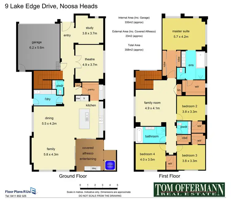 Floorplan of Homely house listing, 9 Lake Edge Drive, Noosa Heads QLD 4567