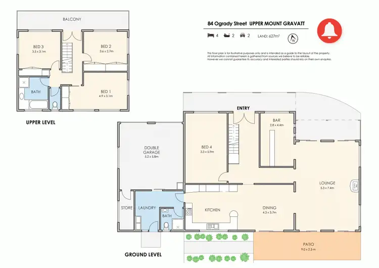 Floorplan of Homely house listing, 84 O'Grady Street, Upper Mount Gravatt QLD 4122