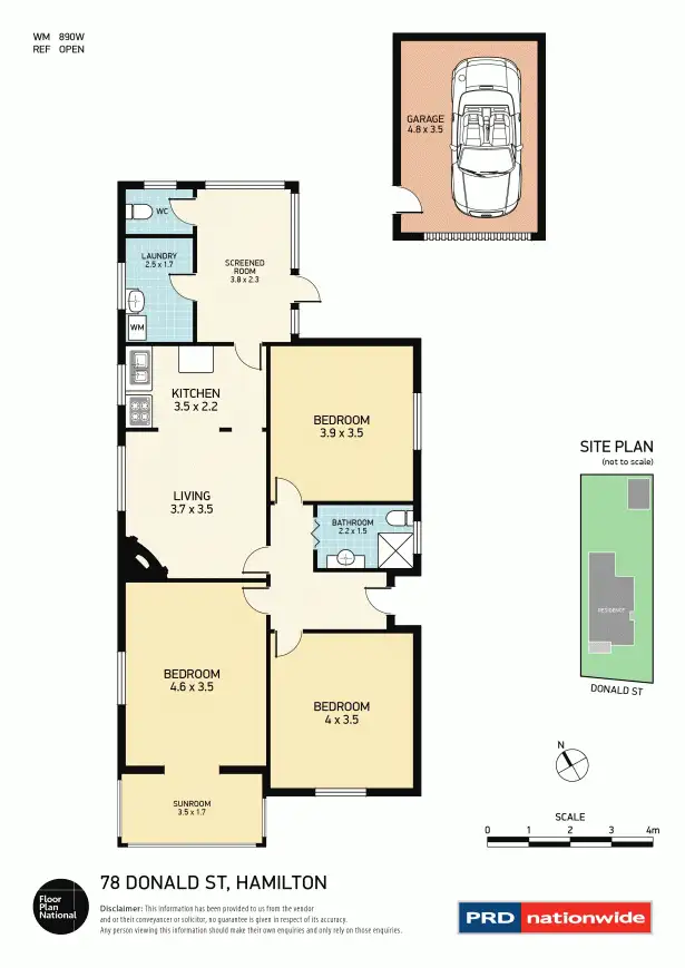 Floorplan of Homely house listing, 78 Donald Street, Hamilton NSW 2303