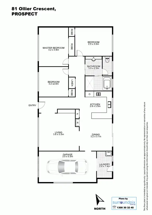 Floorplan of Homely house listing, 81 Ollier Crescent, Prospect NSW 2148