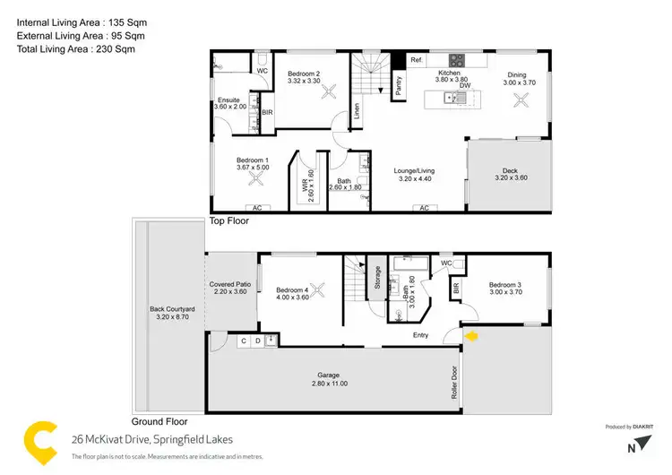 Floorplan of Homely house listing, 26 McKivat Drive, Springfield Lakes QLD 4300