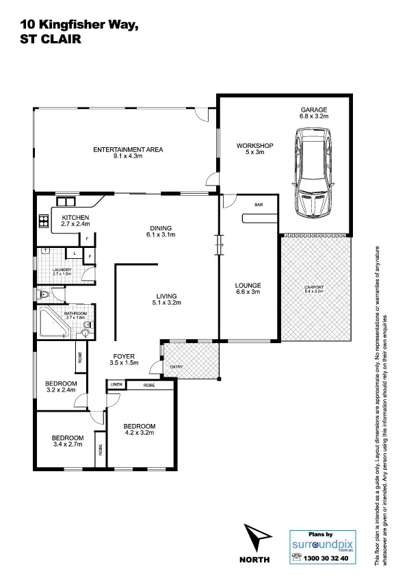 Floorplan of Homely house listing, 10 Kingfisher Way, St Clair NSW 2759