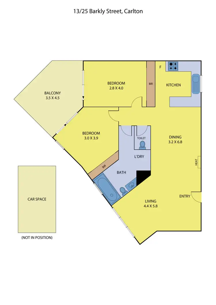 Floorplan of Homely apartment listing, 13/25 Barkly Street, Carlton VIC 3053