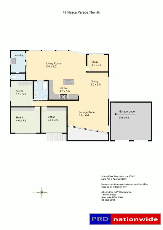 Floorplan of Homely house listing, 47 Nesca Parade, The Hill NSW 2300