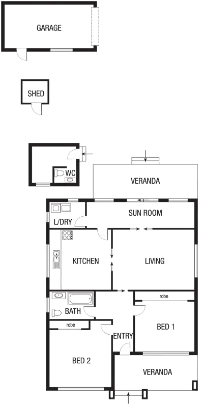 Floorplan of Homely house listing, 13 Zeal Street, Brunswick West VIC 3055