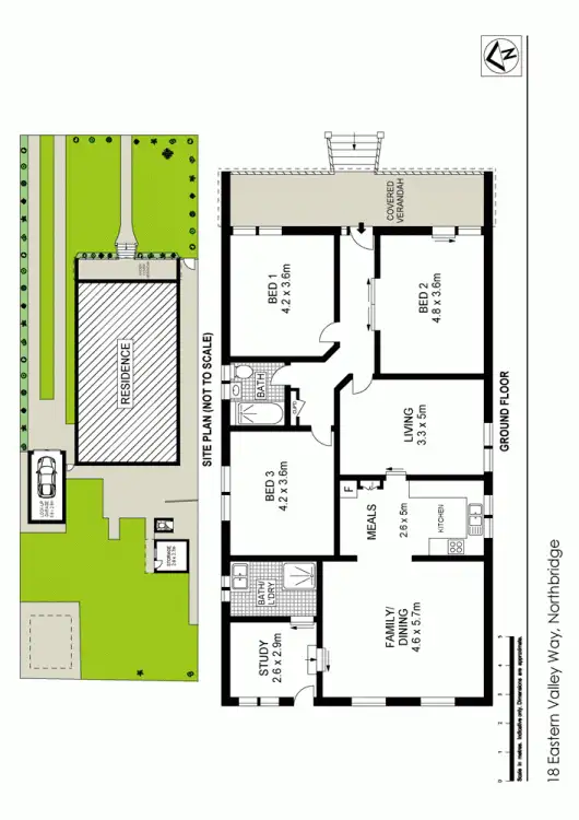 Floorplan of Homely house listing, 18 Eastern Valley Way, Northbridge NSW 2063