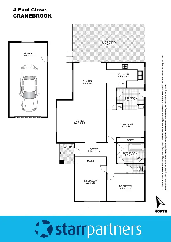 Floorplan of Homely house listing, 4 Paul Close, Cranebrook NSW 2749