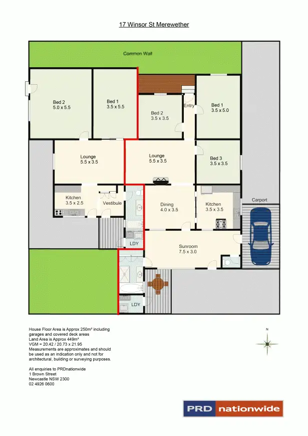 Floorplan of Homely house listing, 17 Winsor Street, Merewether NSW 2291