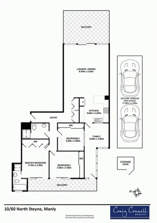 Floorplan of Homely apartment listing, 10/60 North Steyne, Manly NSW 2095