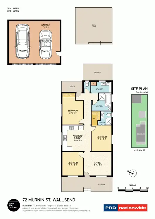 Floorplan of Homely house listing, 72 Murnin Street, Wallsend NSW 2287